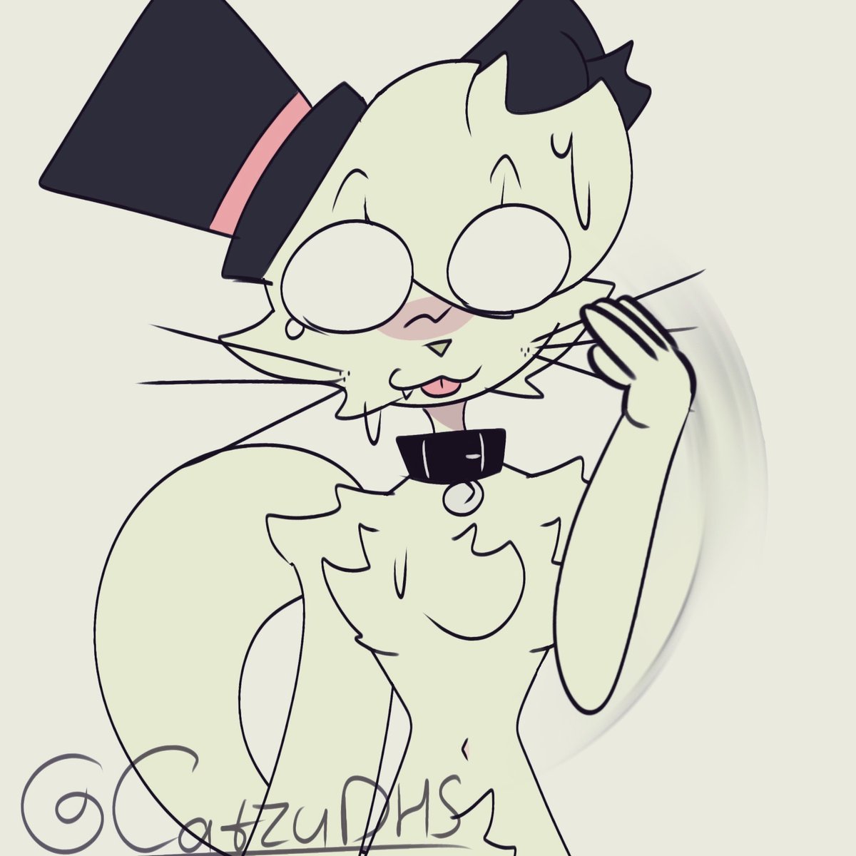 catzu_dhs25's tweet photo. It's so hot… 🥵 ( "old art" ) #oc #art #ibispaintx https://t.co/OUu0y6nqfK