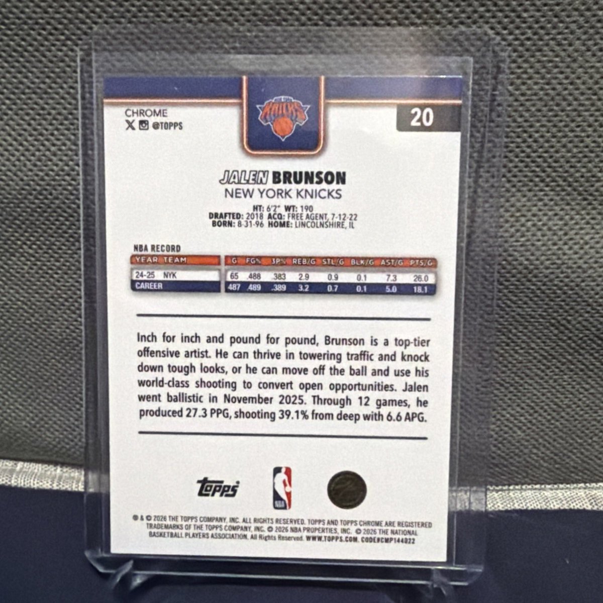 ssanchez123's tweet photo. Hey @StevenCheah. Have a card for sale if you are interested. I know he’s your pc https://t.co/KcFcvLmMAh
