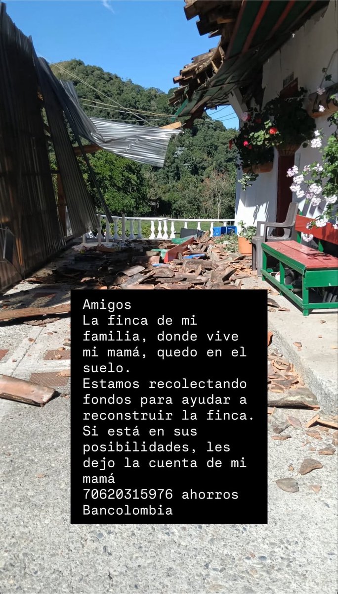 sofialohle's tweet photo. La mamá de una de mis más grandes amigas se quedo sin techo, gracias a dios sana pero esto es lo que se viene: reconstruir y volver a ponerse de pie. Si aparte de donar insumos, sangre, etc también pueden poner su granito de arena acá se los agradecería https://t.co/X4JcDScDbd