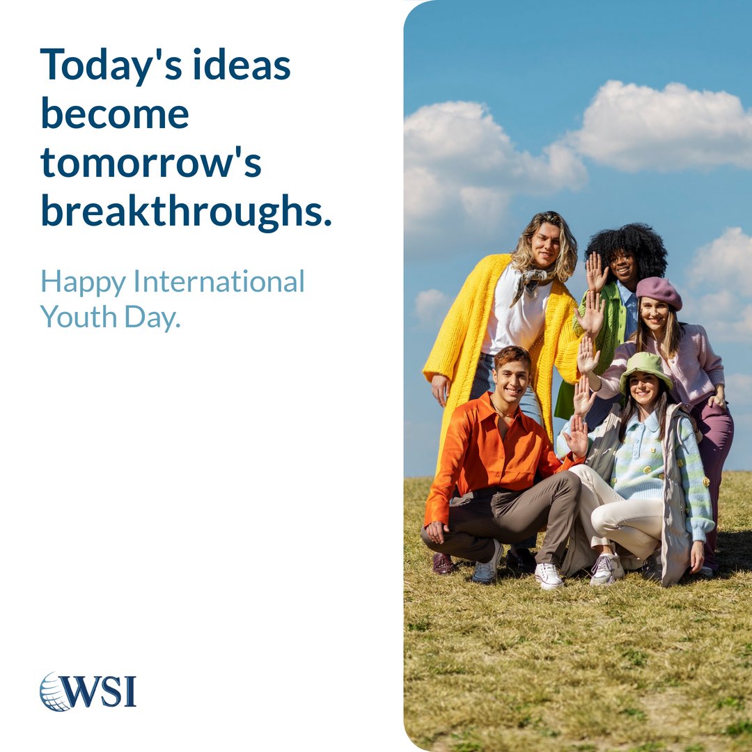 wsiworld's tweet photo. “Young people are bold innovators, resilient organizers, and essential partners.” — United Nations. Happy #InternationalYouthDay https://t.co/Ur8NUZukxe