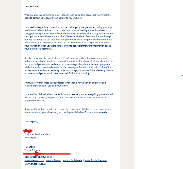 ravinderangel's tweet photo. @TUIUK @ravinderangel 

Poor customer support response from @TUIUK We paid alot of money for our recent holiday and expected more than just an apology. Dont think we will use @TUIUK again. You can lose a customer easily and happy to do so. But you wont gain one from me. https://t.co/yhjjPw3NSd