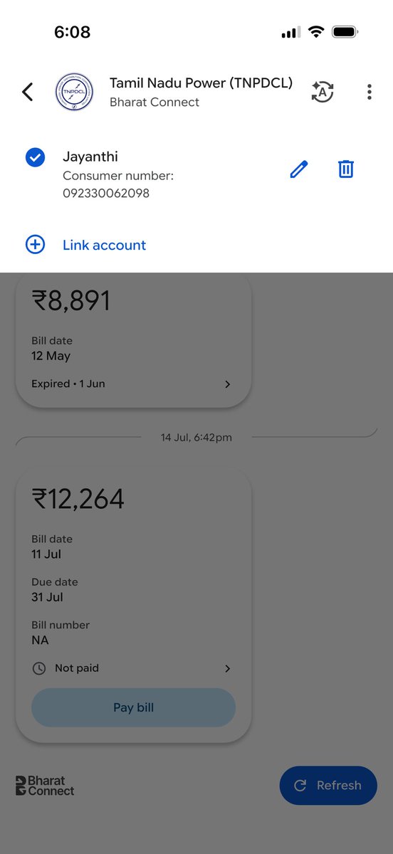 BhuvankumarV's tweet photo. @TANGEDCO_Offcl request you to kindly send an official to inspect the meter reading physically and rectify the billing error at the earliest. Last bill and this month bill too much differences 
Kindly acknowledge receipt of this receipt https://t.co/PPGmSdNPdz