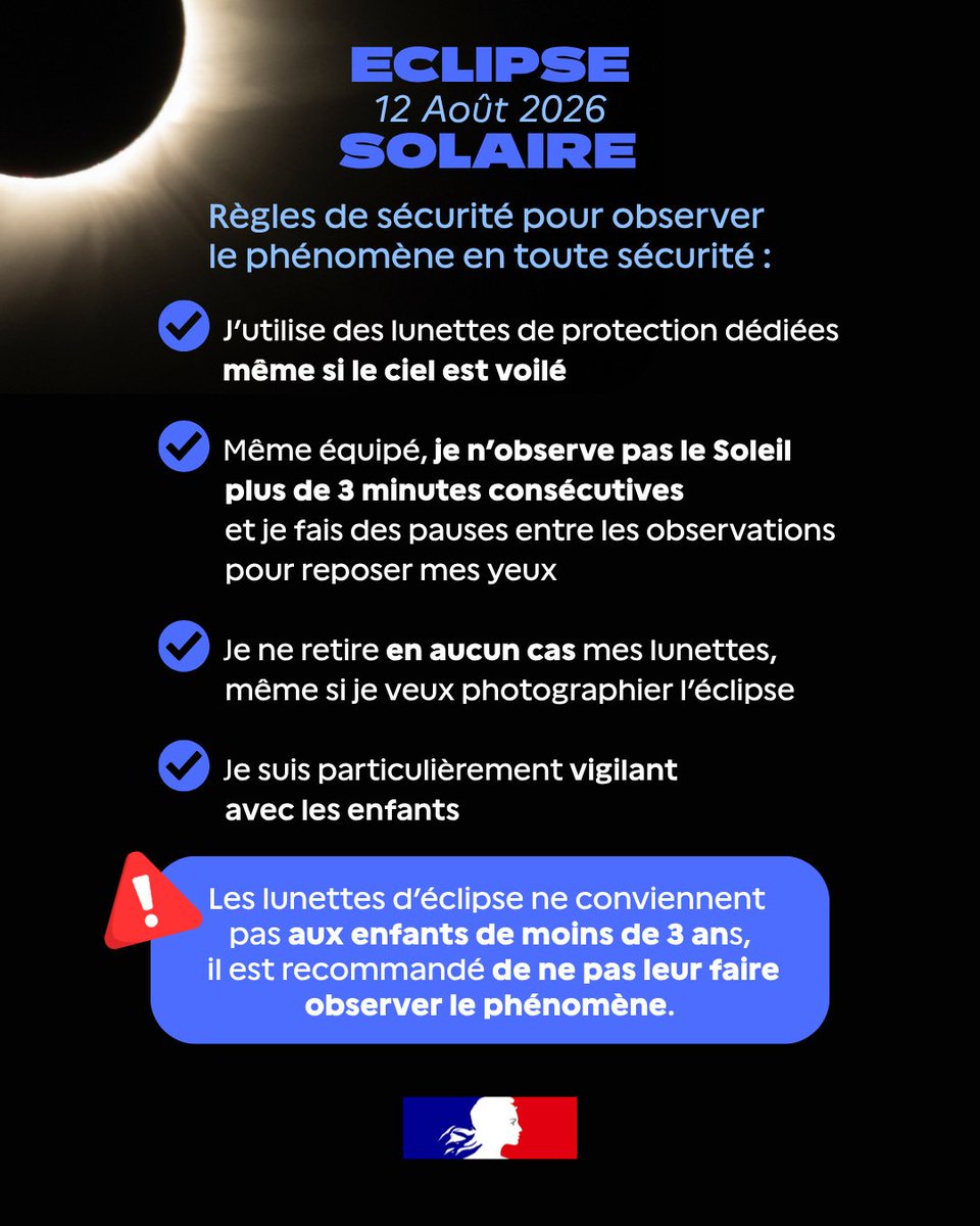 Image de Préfet du Calvados - 🌒 #Éclipsesolaire : profitez du spectacle, restez prudents !
Ce soir, vous serez très nombreux à v