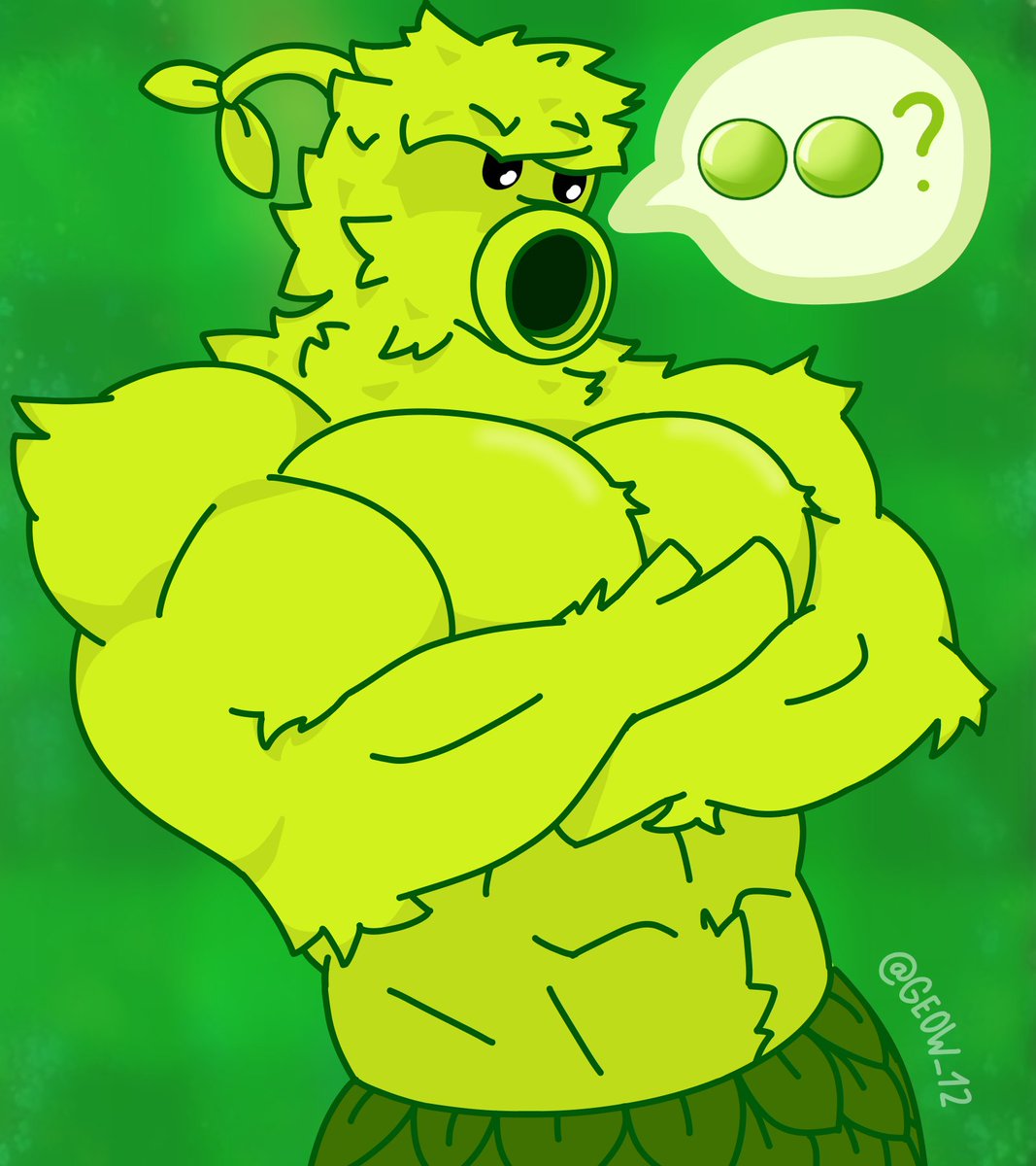 Geow_12's tweet photo. peashooter  🔥
 #bara #gay #pvz #buff #fanartㅤㅤㅤㅤ https://t.co/0lKNYIVP8G