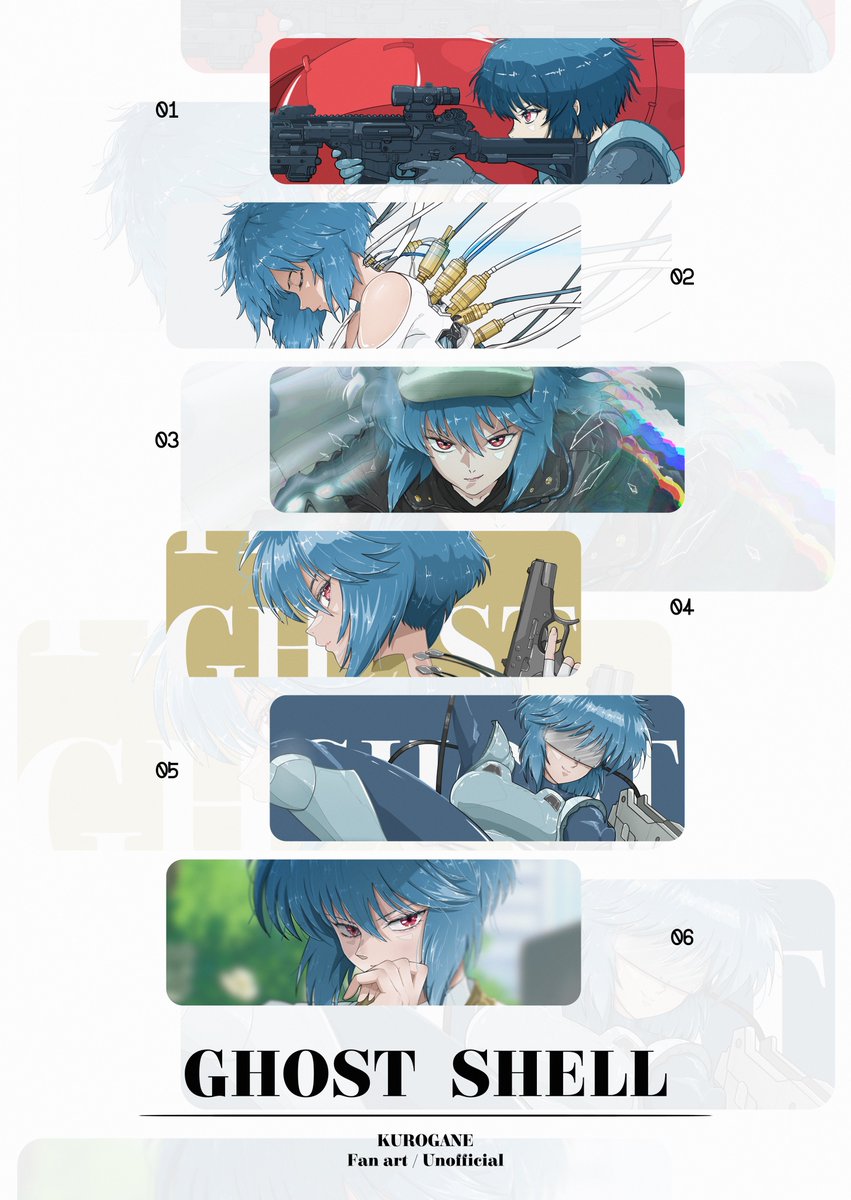 WhiteTime_25225's tweet photo. 『 攻殻機動隊1-6 』

#攻殻機動隊
#草薙素子
#theghostintheshell
#illustrationart
#fanart https://t.co/qyokbHM4bH