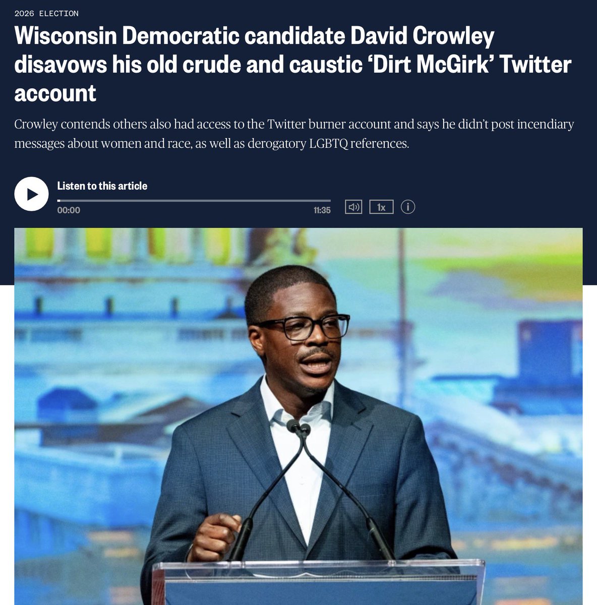 ScottWalker's tweet photo. David Crowley has his own social media problems, oversaw the highest sales tax in WI, raised property taxes, and messed up healthcare in Milwaukee County. https://t.co/14T4pUD1we