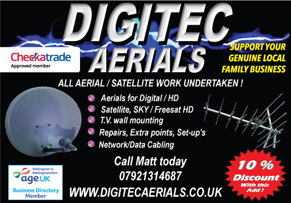 NottsLocalNews's tweet photo. 📺Digitec Aerials offers TV repair services for issues like blurry images, frozen screens, and weak signal reception to improve channel viewing through thorough diagnostics. #Ad https://t.co/HZ9QdT13s8