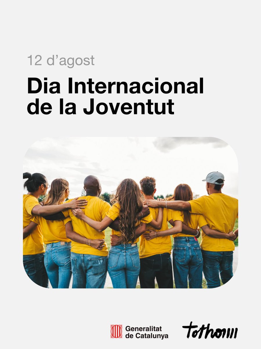 dsocialscat's tweet photo. En contextos molt diferents, els joves comparteixen aspiracions i també reptes: poder emancipar-se, accedir a un habitatge digne, tenir una feina de qualitat, formar-se, cuidar la seva salut emocional i participar en les decisions que afecten el seu futur.

A Catalunya, el Govern treballem perquè aquestes aspiracions es puguin convertir en projectes de vida. Amb el Pla Nacional de Joventut 2030 i el seu desplegament situem l’emancipació, el benestar, la participació i la igualtat d’oportunitats al centre de les polítiques públiques.

Perquè parlar de joventut és parlar d’habitatge, d’educació, de feina, de drets i d’oportunitats. I és responsabilitat de les institucions garantir que ser jove no sigui un obstacle per construir el projecte de vida que cadascú vol.

Avui i cada dia, posem els joves al centre de les polítiques de país.

#ElGovernDeTothom