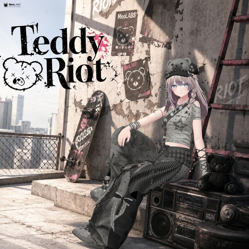 MeoLabs3D's tweet photo. Teddy Riot
https://t.co/wTok0EXoxJ
ただいまBOOTHページを準備中です！ 
プレビュー画像も仕上げているところなので、もう少しだけお待ちください✨
全8色をご用意しています🎨 
🎁発売記念RPキャンペーン🎁
このポストをRPしてくださった方の中から、  10名様に Full Package をプレゼント！
また、ご購入後に当選された場合は、  次回新作衣装の Full Package を無料でプレゼント いたします✨よろしくお願いいたします！ #VRChat #BOOTH #VRChatアバター #3D衣装 #VRC
