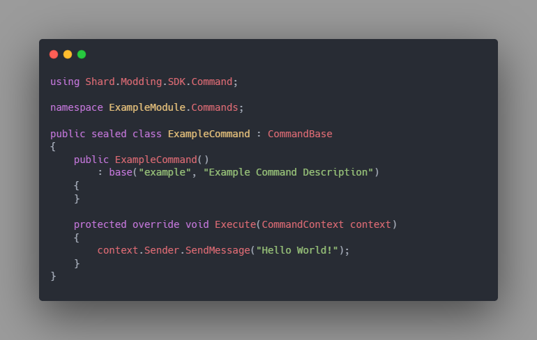 itsneildev's tweet photo. Here's what your first mod in Shard looks like.
Shard is our from-scratch C# reimplementation of the Hytale Java Server and this is the first bit of code you'd write to start modding it. https://t.co/k7in7fZOpk