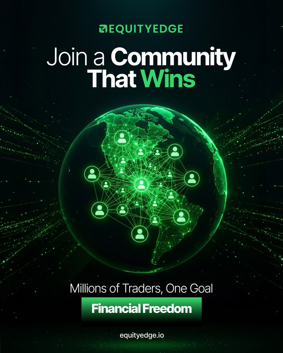 EquityEdgeUK's tweet photo. It started as a goal to support traders. Now, it’s a global community moving forward together. 🌍

80,000 Discord members.
More than $12 million paid out.
Traders represented across the globe.

But the real achievement isn’t just in the numbers.

It’s in the conversations, the support and the shared knowledge available throughout every trader’s journey. That’s what we’re most proud of.

We’re building a community that is ambitious, supportive, honest and constantly growing.

The journey may be yours, but you never have to take it alone.

JOIN OUR COMMUNITY!

👇 Comment your country below and let’s see how global the Equity Edge community really is.