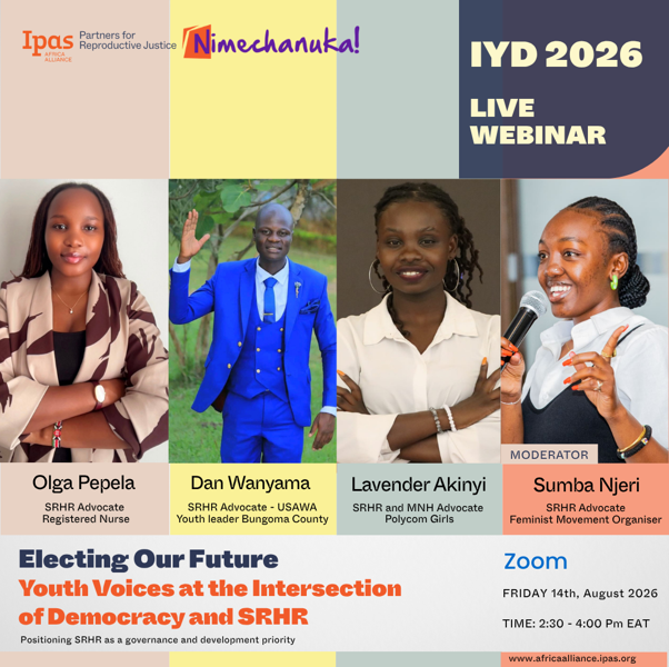 Nimechanuka's tweet photo. This International Youth Day 2026, we’re putting youth voices, leadership and SRHR at the center of the conversation. 
As Kenya approaches a defining civic moment, the question is: What role will young people play in shaping the future they want?

https://t.co/hgWTSkjpfN https://t.co/HwdDtgao9G