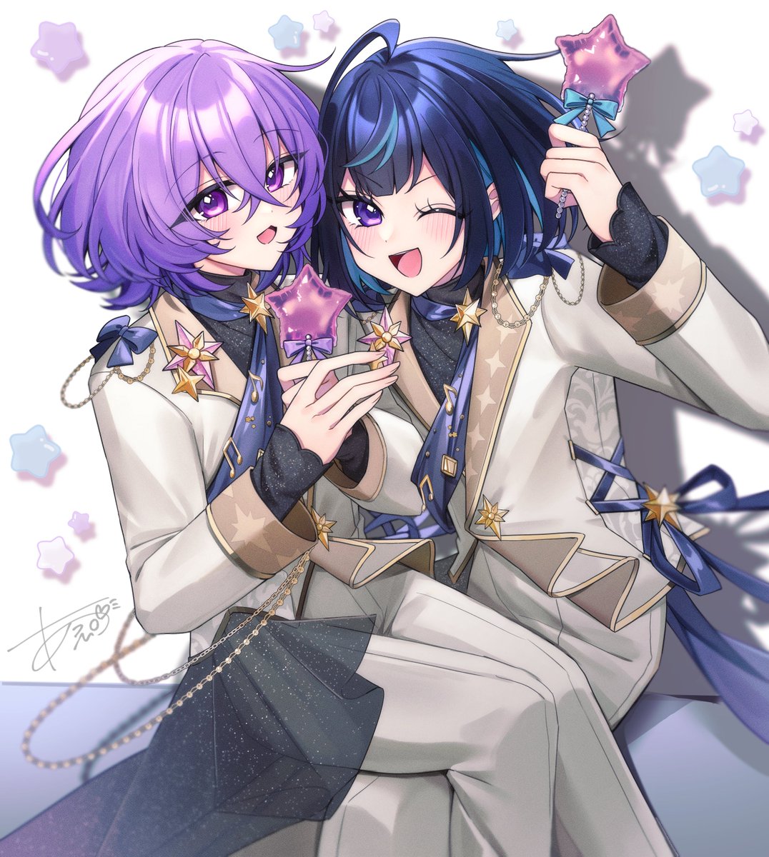 api_enst's tweet photo. 中国版の周年えすゆめかわいいよ～ https://t.co/nBCQ4tO0Iy