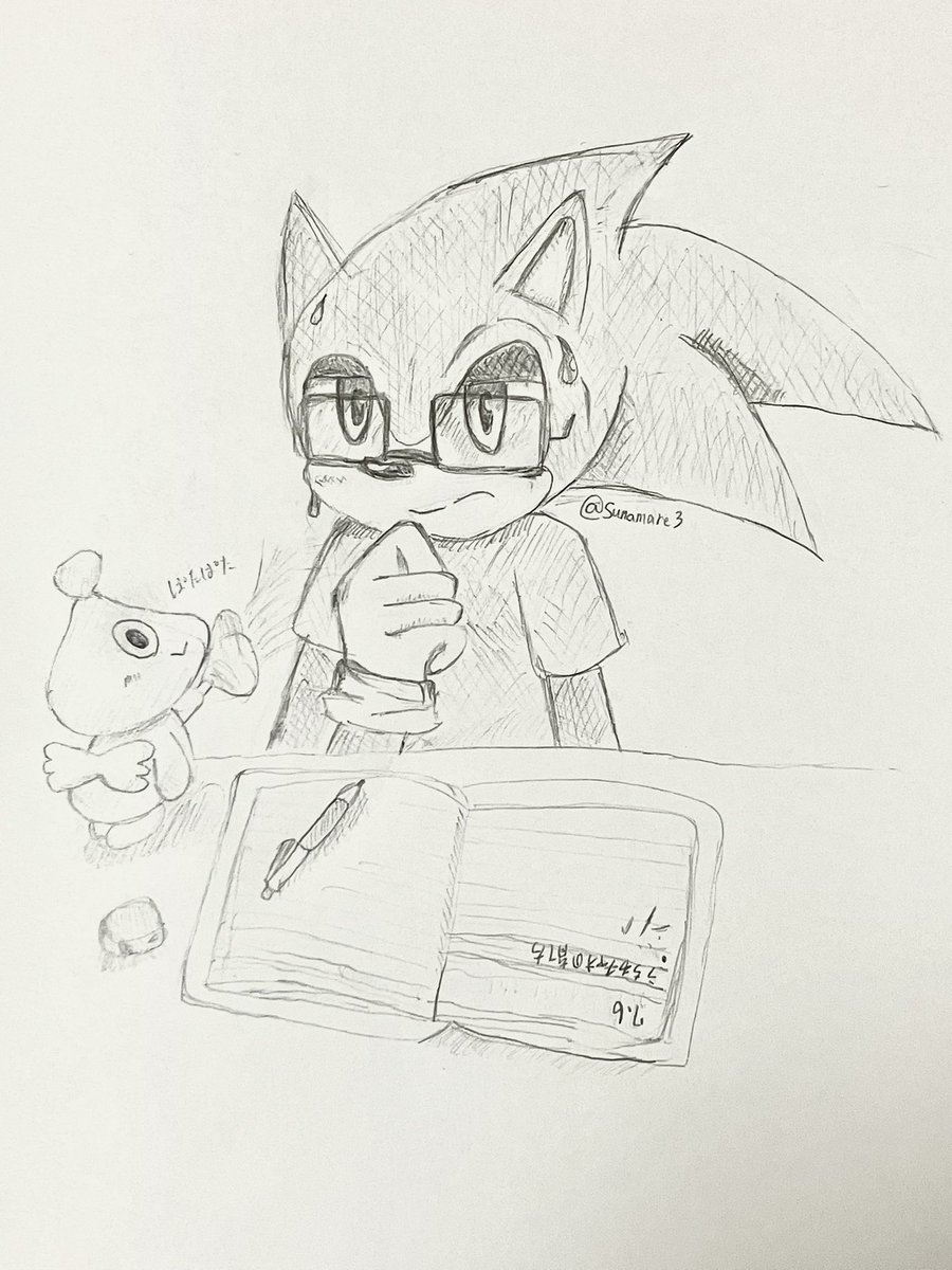 Sunamare3's tweet photo. 左:アナログ7/6に勢いで描いたソニック

右:アナログを描いた丁度1ヶ月後 (8/6)位に
描いたデジタル

………ん？？

 #ソニかつ https://t.co/HNF0gcCCJV