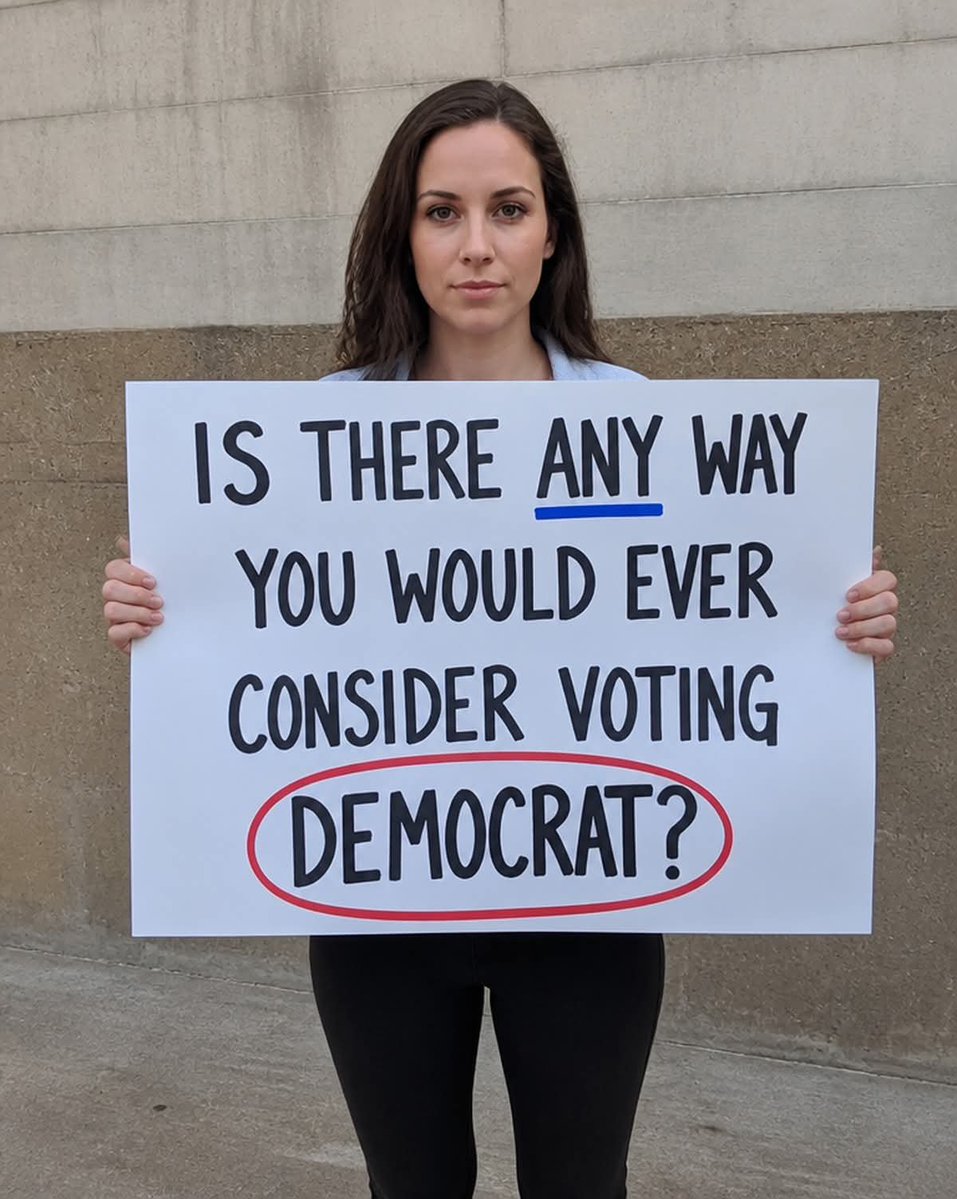 Osmanjcx0's tweet photo. there any way you would ever consider voting Democrat? https://t.co/265UPfQEO8