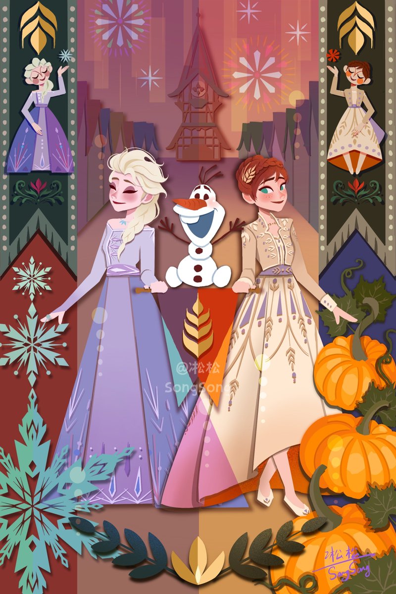 Songsongsongart's tweet photo. 🍁🍂
#Frozen #アナと雪の女王 #frozenelsa #frozenanna https://t.co/jN2zsRZYXA
