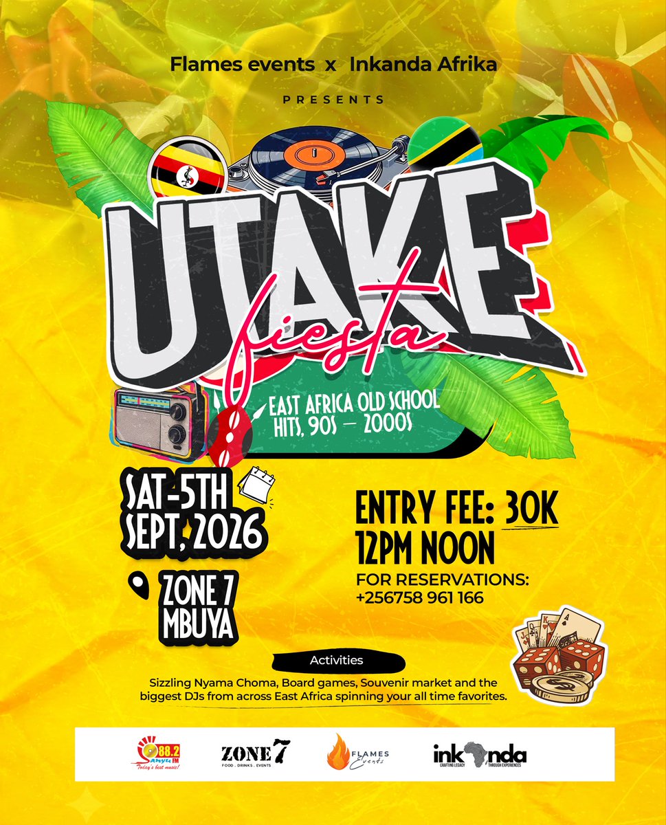 TLPayUganda's tweet photo. 5th September 📍
You can dial *252*4# for tickets 🎟️ 
#UtakeFiesta https://t.co/StgPwUxowD