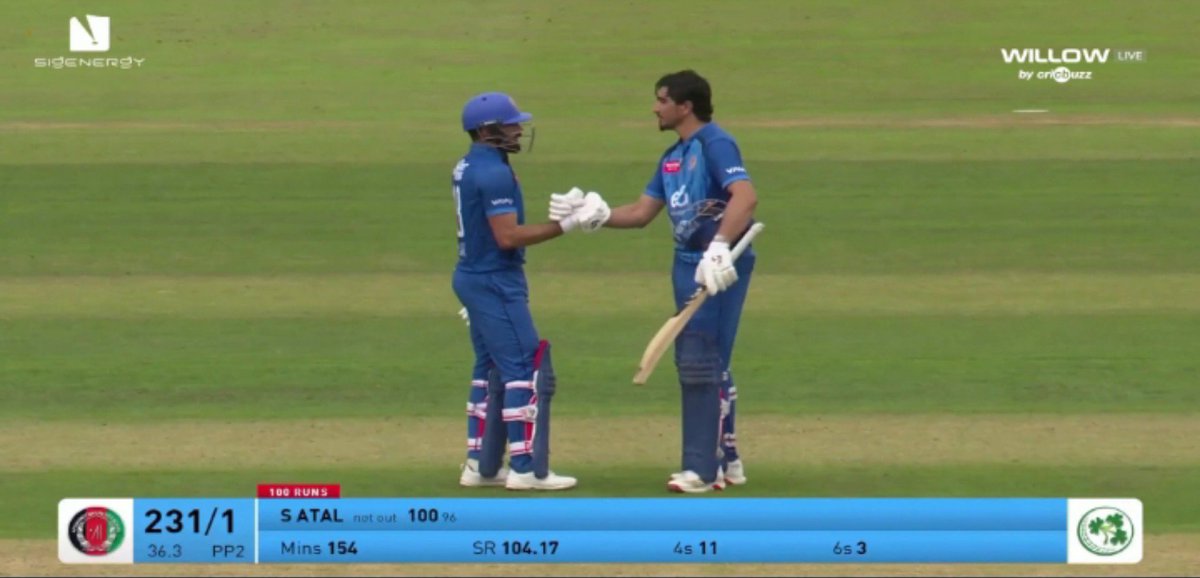 cricworld777's tweet photo. HUNDRED FOR SEDIQULLAH..!!
An Outstanding Century by Atal against Ireland in 4th ODI.🔥
#AFGVSIRE #Afganistan #ODIs https://t.co/pU7iclSDxE