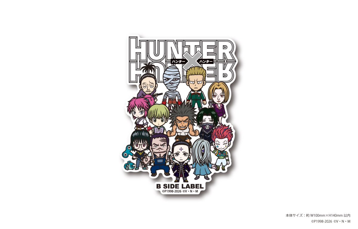 k42wKKihKBGTvXv's tweet photo. TVアニメ『HUNTER×HUNTER』コラボレーションステッカー第3弾発売！！

レギュラーサイズステッカーは全15種類！

BIGサイズステッカー

TVアニメ『HUNTER×HUNTER』コラボレーションステッカー 第3弾
発売日：2026年8月21日(金)発売

https://t.co/dhH8WHG7OW https://t.co/NuYEIb6Hrc