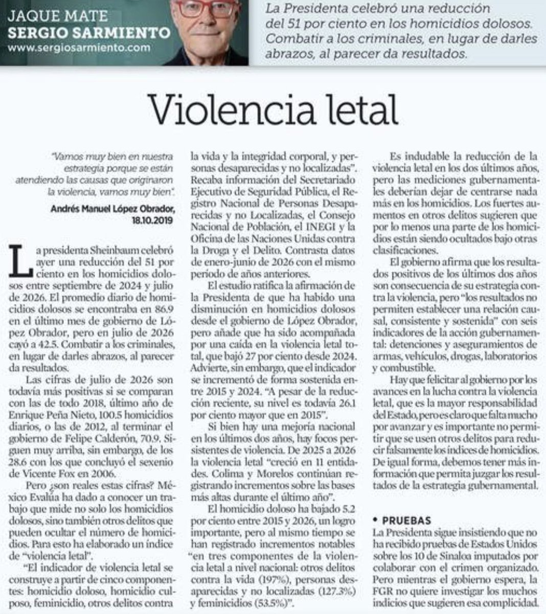aracelibs's tweet photo. El homicidio doloso ha bajado 5.2% entre 2015 y 2026, pero al mismo tiempo se han registrado incrementos notables en tres componentes de la violencia letal:

-Otros delitos contra la vida 197%
-Personas desaparecidas 127.3%
-Feminicidios 53.5%

¿Qué estará pasando?… 🤥 https://t.co/QK869oCIOi