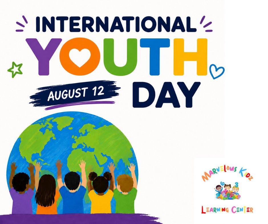 ML_Outreach's tweet photo. 💙🌍 International Youth Day reminds us that every young person deserves access to education, opportunity, and the resources to thrive. At MKLC, we’re committed to giving children a strong start through learning, encouragement, and care.
#InternationalYouthDay #MarvelousKidz #MLO https://t.co/0YKpT2cDsl