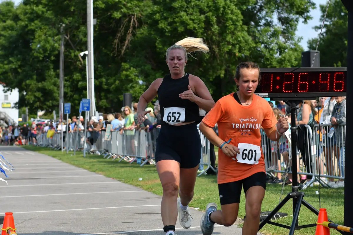 JoeRoelofs's tweet photo. First triathlon in the books, 1:20:48, good enough to win the 19 &amp; under division and place 6th overall out of 79 participants.  Beautiful morning to watch in Spicer too... https://t.co/wSqrsOgleB
