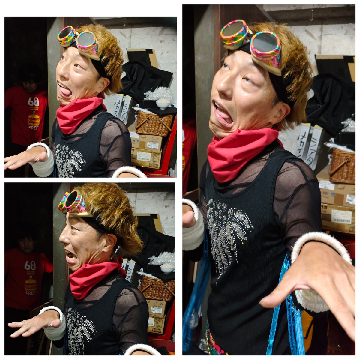 kamomehage's tweet photo. ネタネタスプラッシュでした。久々にセバスチャン。2人とも元気そうで何より。そしてADマーフィーさん、人生楽しそう。ブティックあゆみとともに受けてました。そしてデンドロカモシダのネタを飛ばし「その後の姿勢」をむちゃんこダメ出しされるオウトウ君。まあ生きてりゃ何でも良いのよ。あざした！ https://t.co/ZxpHsNig3v