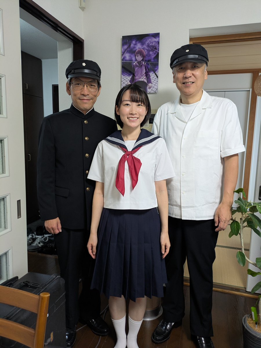 ONOKANTOKU's tweet photo. 改めて大事なお知らせします。
『#シゲヨシダ』は『#野球どアホウ未亡人』の正式なスピンオフ短編。9/22と23のどアホウ3周年イベントにて上映。鋭意製作中。
こちらは18歳の高校球児を演じて頂く #藤田健彦 さん、#工藤潤矢 さん、そしてJKの #森山みつき さんです。以後、お見知りおきください⚾️ https://t.co/clvXnsFq6u