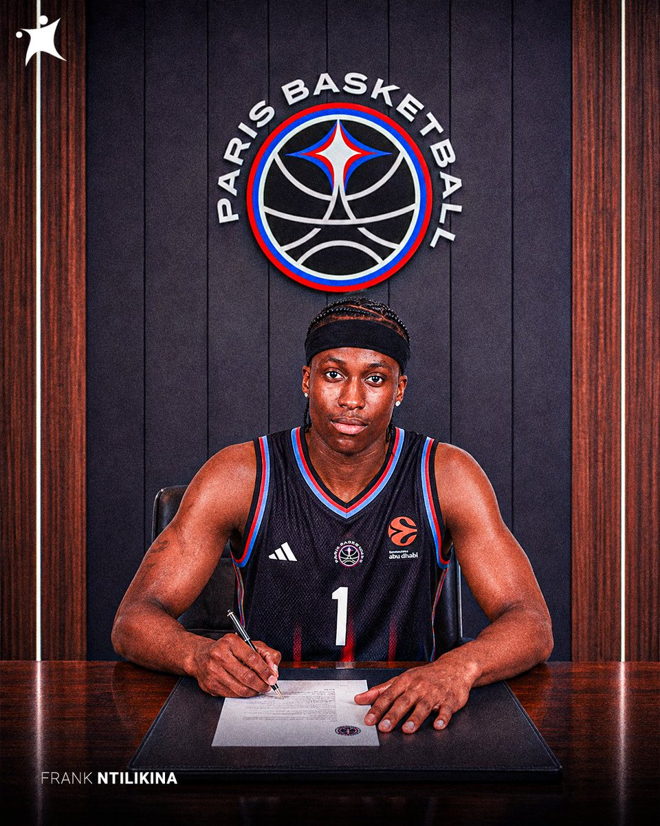 BasketNews_com's tweet photo. Paris Basketball signed former NBA lottery pick and reigning EuroLeague champion Frank Ntilikina 🤝

The French guard is back home after nine years abroad: https://t.co/pNzyBJsARC https://t.co/WRQXf8BuMD