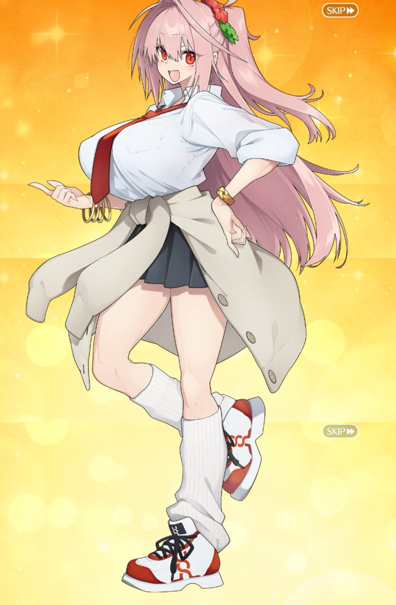 fate_prototypeB's tweet photo. 謎の美少女ナッちゃん全体図 ＃FGO
（スクショ連射して繋ぎ合わせてみました） https://t.co/v0lSrtHW8N