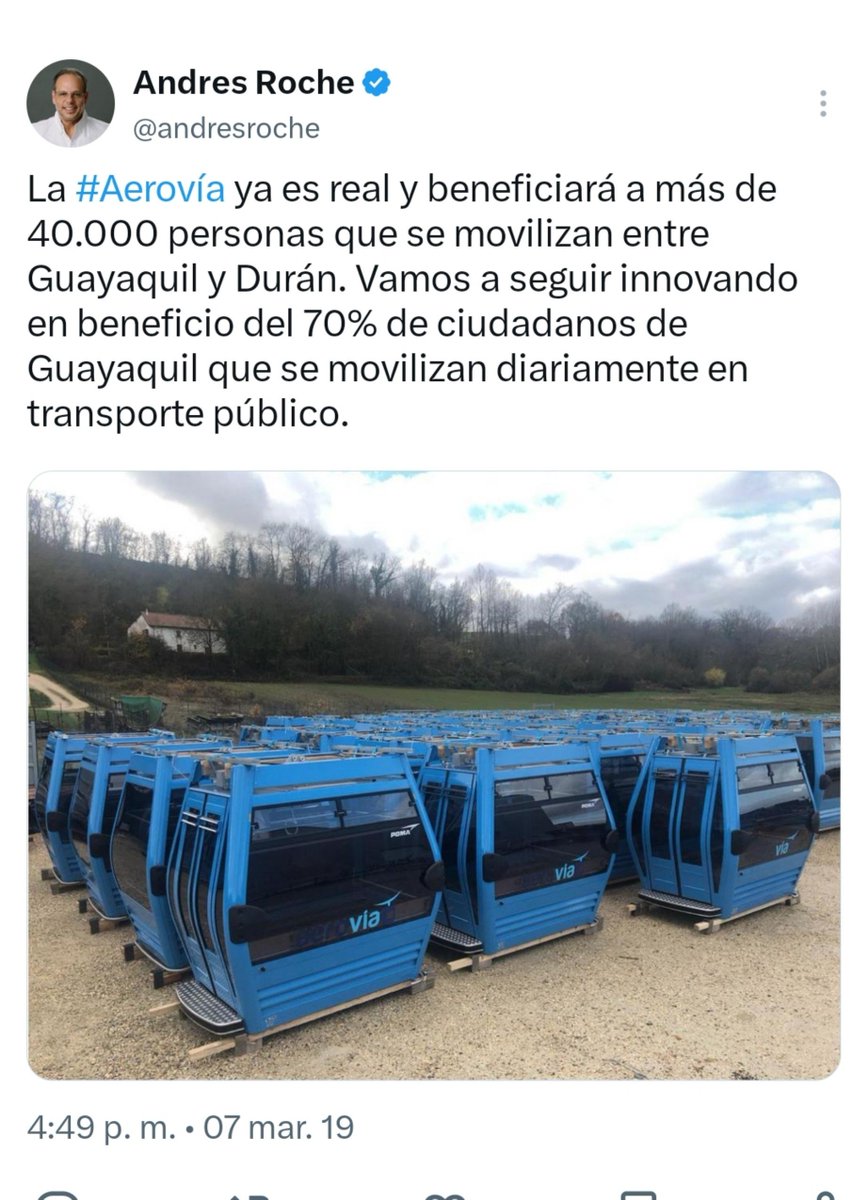 Danielsalcan_'s tweet photo. Senor Roche, eso de hacer obras populistas solo para buscar votos ya lo sufrió Guayaquil con ustedes. Primero pida disculpas por ese elefante blanco inútil llamado aerovía, con el que endeudaron a Guayaquil con 114 millones y durante 20 años. https://t.co/wNTpnmnMiL