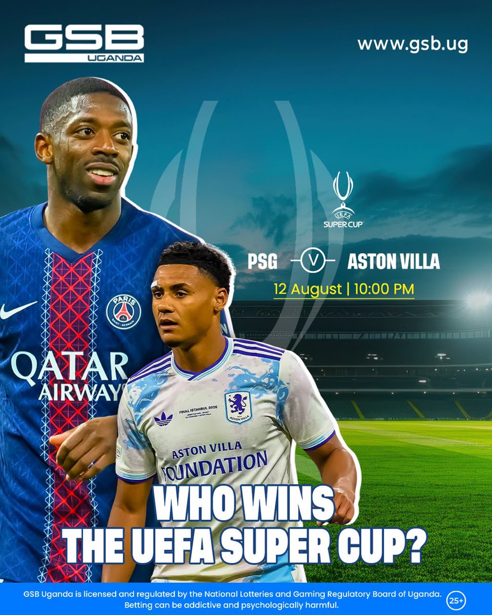 IamCarolPrimah's tweet photo. Who Wins UEFA Super Cup Today?
Click https://t.co/Z6StEMvHQt to Play Now @GSB_Uganda promocode #Opolot https://t.co/t7i9Uasbw2