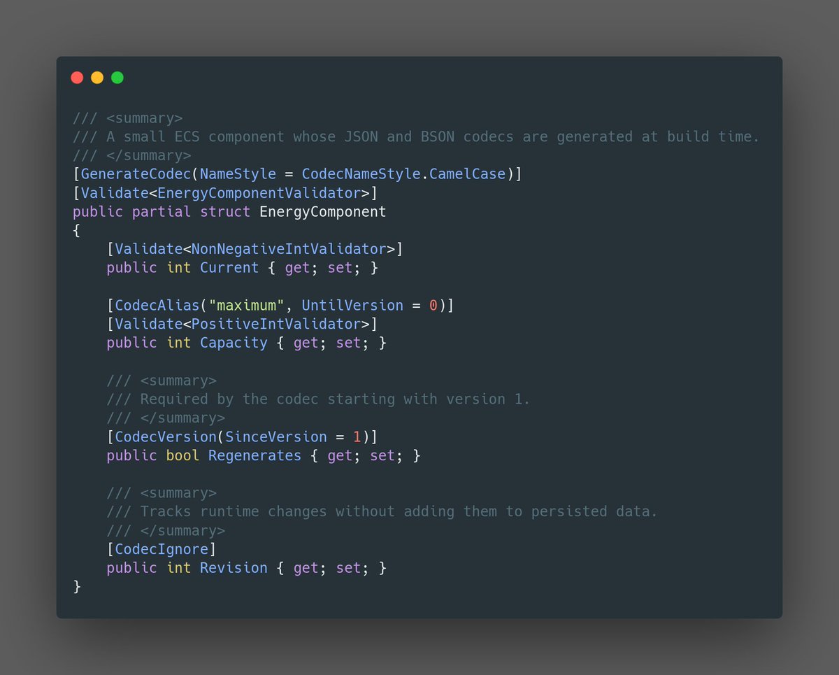 Blovienn's tweet photo. For Shard I am currently working to include annotation based codec generation in the SDK itself.

The ECS design rework is also something i really want to talk about in the future!

The unofficial c# port is open to contributions, ask us questions in the @HytaleModding discord! https://t.co/Q3DveE69nu