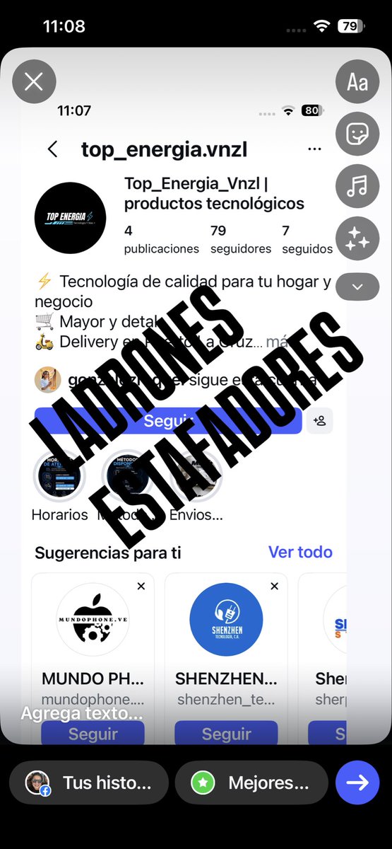 trikylefeld's tweet photo. Esta empresa top_energia.vnzl me robó en la compra de un mini ups. Fui atendida on line por un tal Argenis Salcedo que me ofreció toda la confianza del mundo para la compra y al final fue una estafa y desapareció del mapa.
Ojo pelado! https://t.co/5aoMxmuGSk
