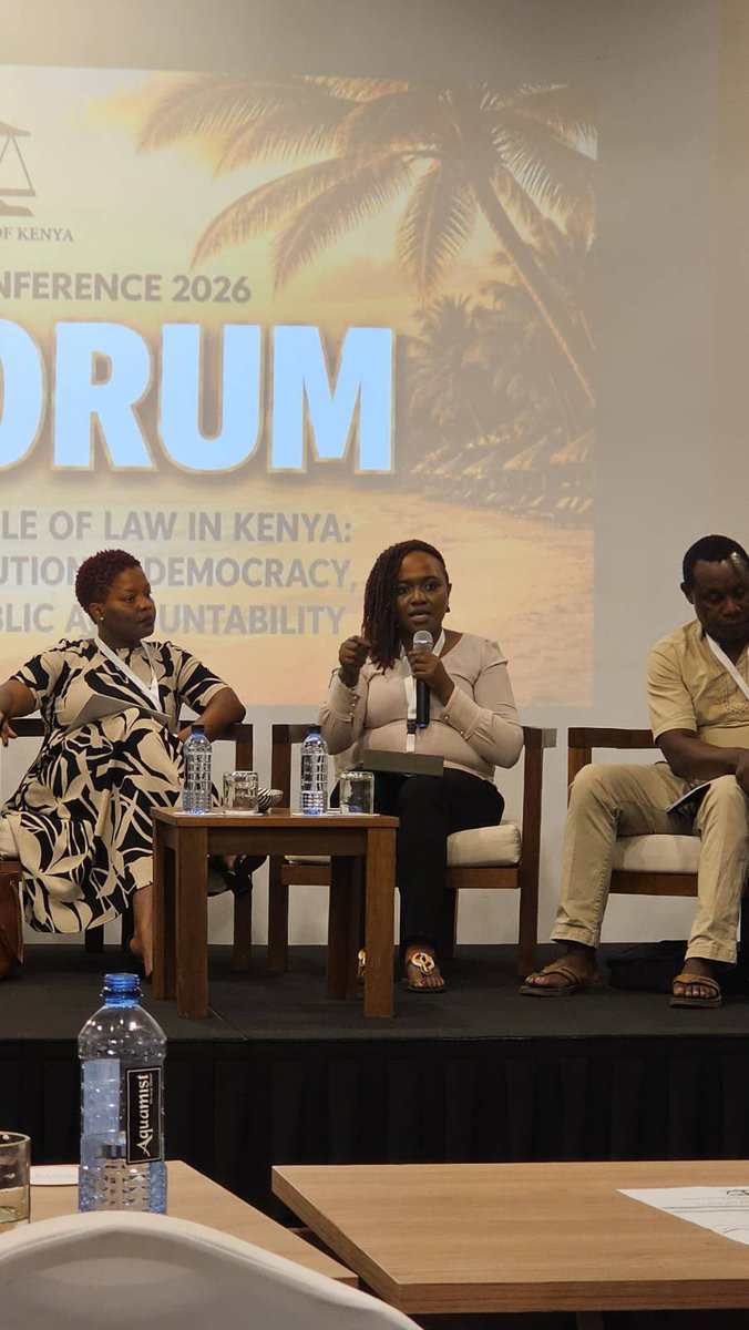 TISAKenya's tweet photo. At the LSK Annual Conference PIL Forum, Diana Gichengo, our Executive Director, challenged us to think about what happens between elections.

Kenya voted in 2022. The next election is 2027. But can citizens afford to wait five years to demand accountability for decisions being made today?

“So social accountability, public participation is what we do in between the electoral periods.”

Article 1 gives citizens the foundation to remain active participants in governance, not just voters at election time.