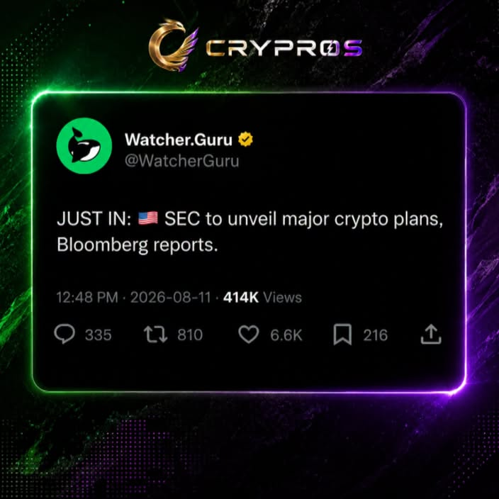 _TiaAudreana's tweet photo. 🚨 CRYPTO REGULATION IS MOVING.

The SEC is preparing new crypto rules, while the CFTC continues pushing forward as the CLARITY Act faces delays.

Regulatory momentum is building. 👀 https://t.co/13zLlhBoO6