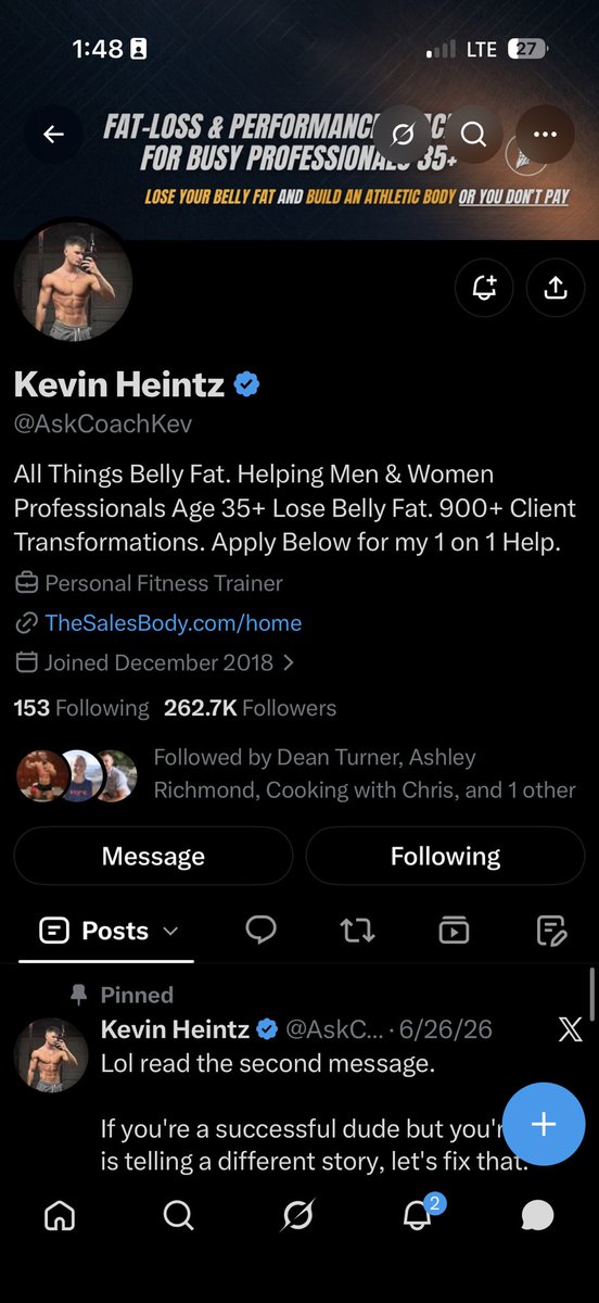 SocialMediaBK's tweet photo. Don’t go to @AskCoachKev for help he lies about offering refunds. https://t.co/fSQxwLXOOY