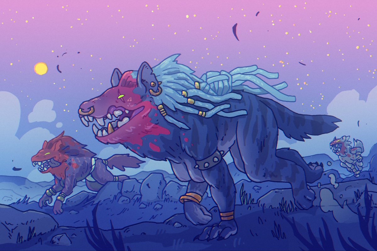 thegnarlyghost's tweet photo. Gnoll Warband https://t.co/aWgoL1mNit