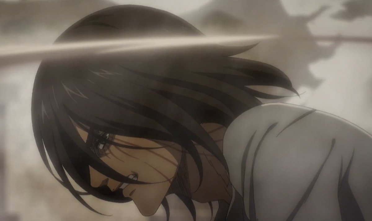 mikasababymama_'s tweet photo. tired of all the eren look arguments, This is the hottest Eren jaeger has ever looked.. argue with the wall https://t.co/IkvgKErHCq
