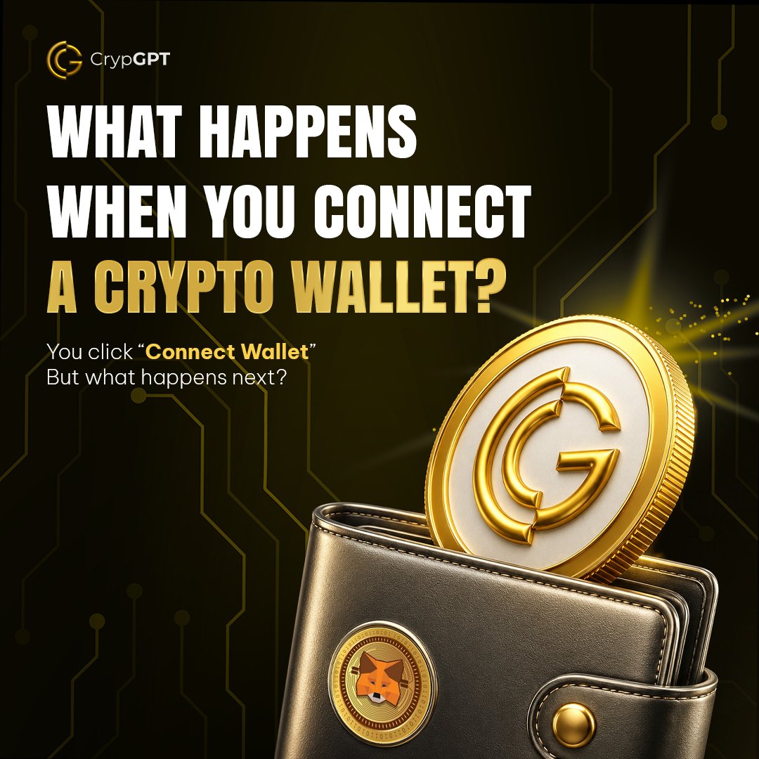crypgpt_token's tweet photo. WHAT HAPPENS WHEN YOU CONNECT A CRYPTO WALLET?

From connection to confirmation — here's what happens behind the scenes.

Swipe to understand the process →

#Crypto #CryptoEducation #Blockchain #Web3 #CryptoWallet #SmartContracts #DeFi #OnChain #BlockchainTechnology https://t.co/fwRBuxgd1q