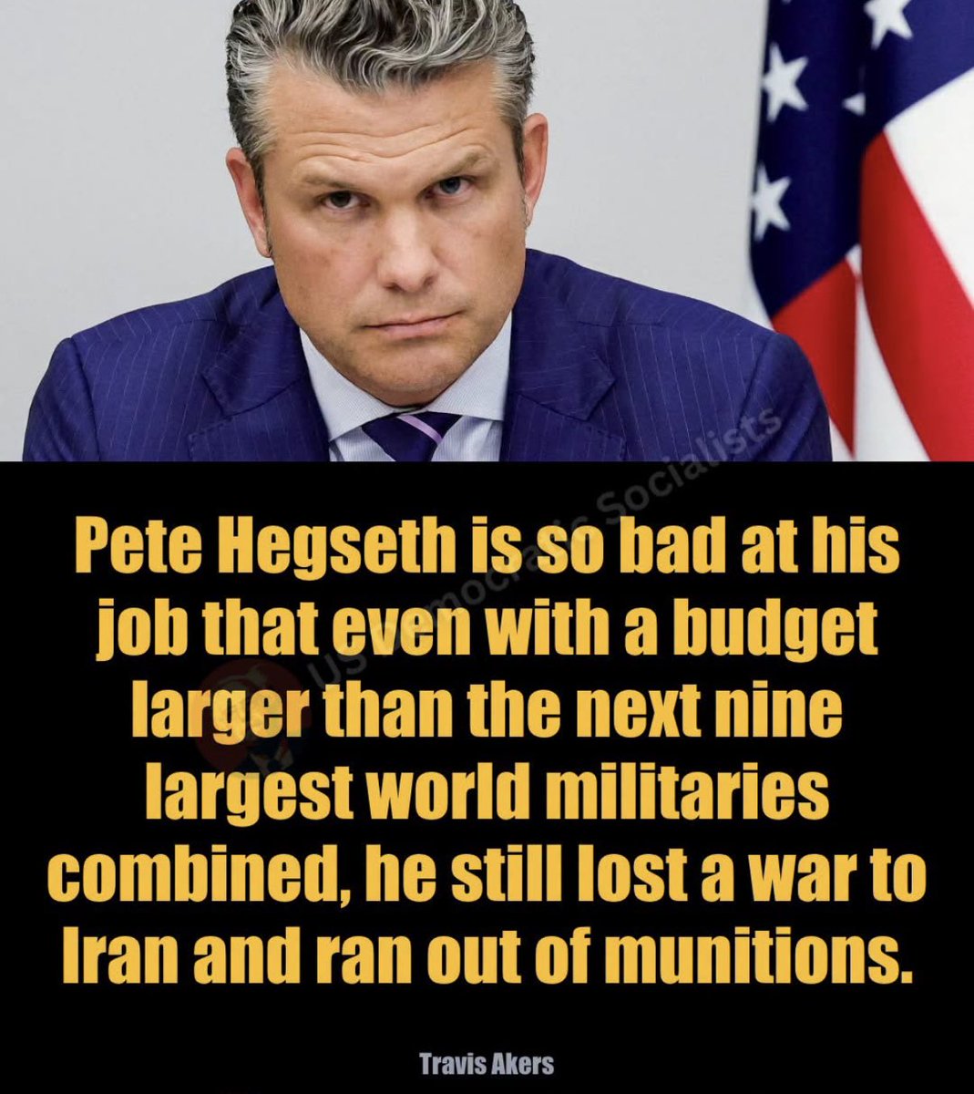 AnnieForTruth's tweet photo. What would expect when they put someone as inexperienced, unqualified, &amp; incompetent as Pete Hegseth, Secretary of Defense? His resume includes Fox &amp; Friends  host, drunk, woman beater, low testosterone Grecian formula guy who can’t do a pull-up but always has hair/makeup done! https://t.co/HKZrPubKnS