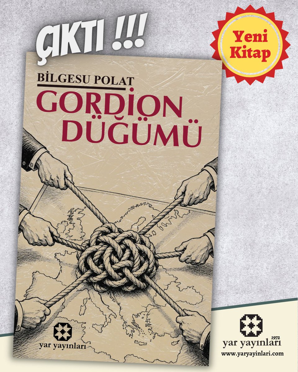 yaryayinlari's tweet photo. Gordion Düğümü, 1935-1939 yılları arasında yaşanan gelişmeleri;
İngiltere’nin savaş tasarımını, ABD-İngiltere rekabetini, Sovyetlerin sıkışmışlığını ve Türkiye’nin izlediği çok yönlü siyaseti tartışırken okuru yerleşmiş tarih anlatılarını yeniden düşünmeye çağırıyor. https://t.co/ZmVtFvZWMu