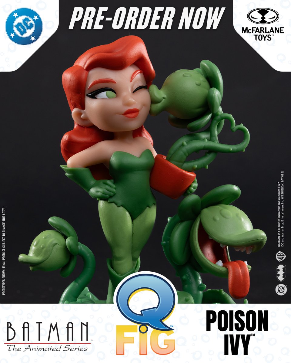 QMxInsider's tweet photo. Poison Ivy (Batman: The Animated Series) Deluxe Q-Fig is available for pre-order NOW at select retailers! ➡️ https://t.co/vI0KxN3gvD 

Stands approximately 4" tall and features expressive poses and premium sculpted details. 

#McFarlaneToys #QFig #QFigs #PoisonIvy #BTAS https://t.co/IU28hWacjO