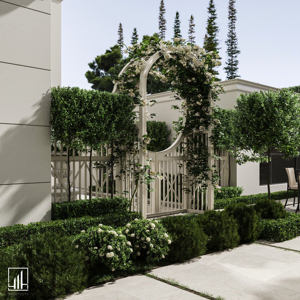 YIH_Arch's tweet photo. تصميم حديقة فيلا خاصة بأسلوب نيو كلاسيك، حيث تلتقي أناقة التفاصيل المعمارية مع جمال الطبيعة لتشكّل مساحات خارجية متوازنة، راقية، ومصممة للاستمتاع بكل لحظة. 🌿
Private Villa Landscape Design | Neo-Classical Style
#LandscapeDesign #NeoClassic #VillaDesign #OutdoorDesign #GardenDesign