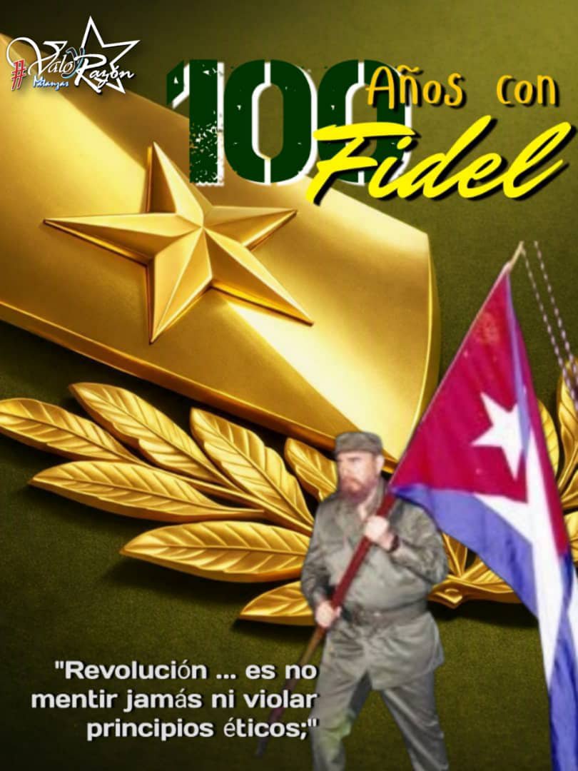 CDRcav's tweet photo. "Revolución....es no mentir Jamás ni violar Principios éticos;".
#LatiendoConFidel #100AñosConFidel #CDRCuba @cdr_cuba @CedenoPazo @YennyCarvjal @ivanc73 https://t.co/I7WGIx6WIv