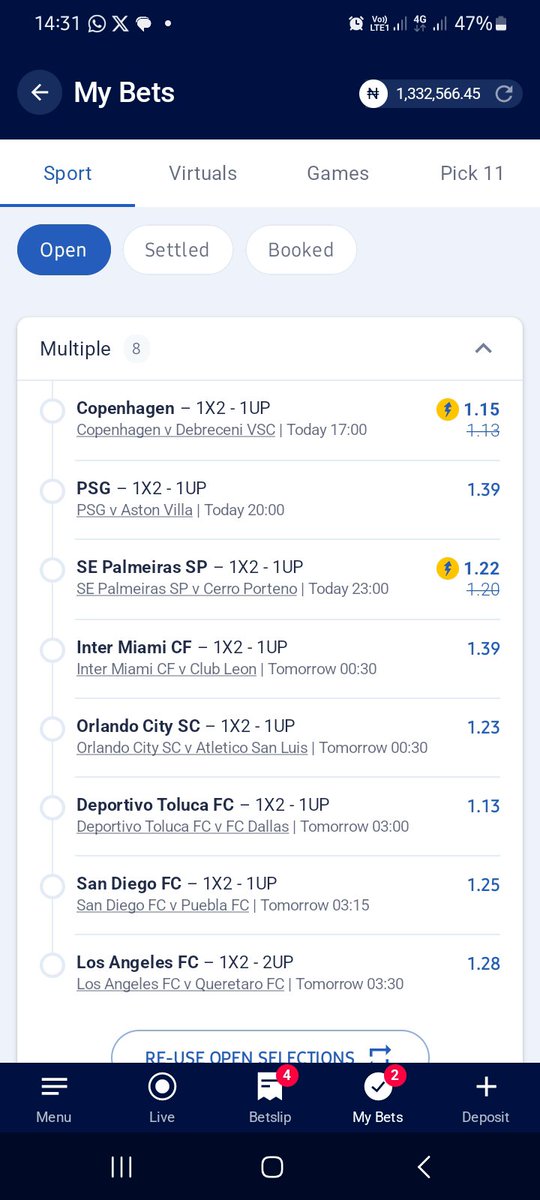 woozzaabets's tweet photo. Favourites Win or Over 2.5 Goals 🔥
Today's Favourites 1-UP Bankers 🔥 
 
Let's Play Again 🍻

📌  5️⃣+ 1️⃣0️⃣+ Odds 

Codes 👉   X9174P  ||  C31FF5 

Bookie 👉 @BetKingNG 

Register 👇

https://t.co/TDAs3vJNOs

App download 👇

https://t.co/fwB0kZHqSy https://t.co/KBpdctIggc