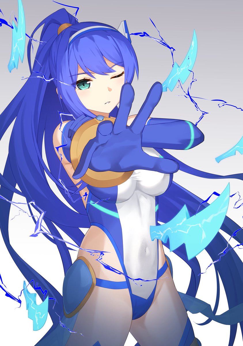 brave_akane's tweet photo. skebで依頼した  
うちの子変身ヒロインイラストが 
納品されました。    

「狙いを定め、多数の魔力形成ナイフを放つ寸前のリュミエルハート・ノノ！」  

※次リプは描いて頂いた絵師様紹介になります。 https://t.co/ZQxyecfD4w