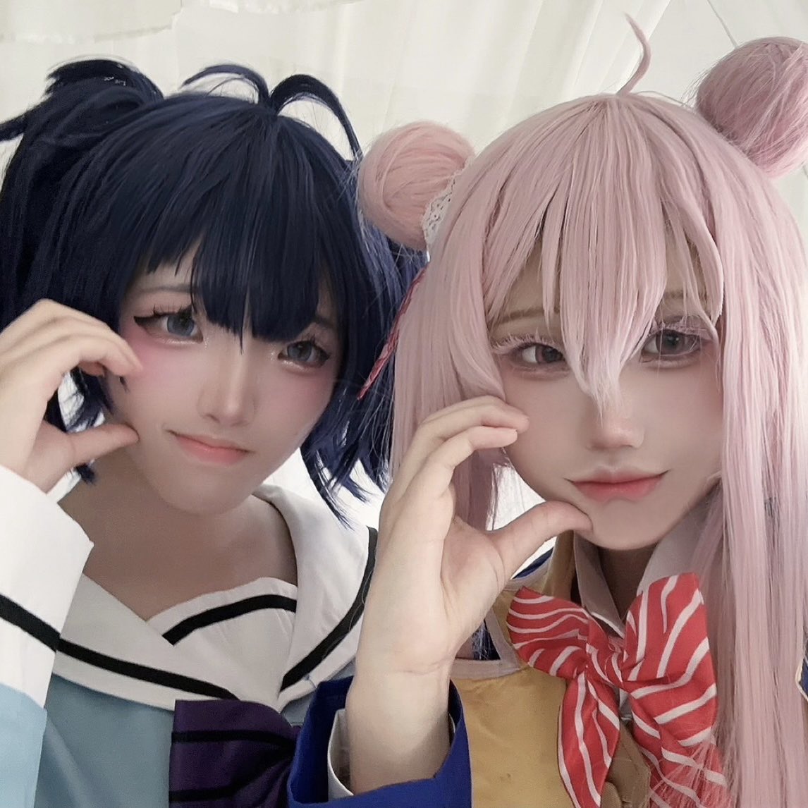 miyuyunn0051's tweet photo. ⚠︎cos / コスプレ

ハッピーシュガーライフのスタジオ撮影に行ってきました🫶💕原作イメージのさとちゃんとしおちゃんです🍬2着できて幸せ🩵🩷

お忙しい中付き合ってくれたカメラ📸さんありがとうございました🥹🫶🏻撮影終わりは3人で一緒にアフターに行きました🎶🍽🎀

しおちゃん↪︎@yura_ne3 https://t.co/p2XwIoc2Is