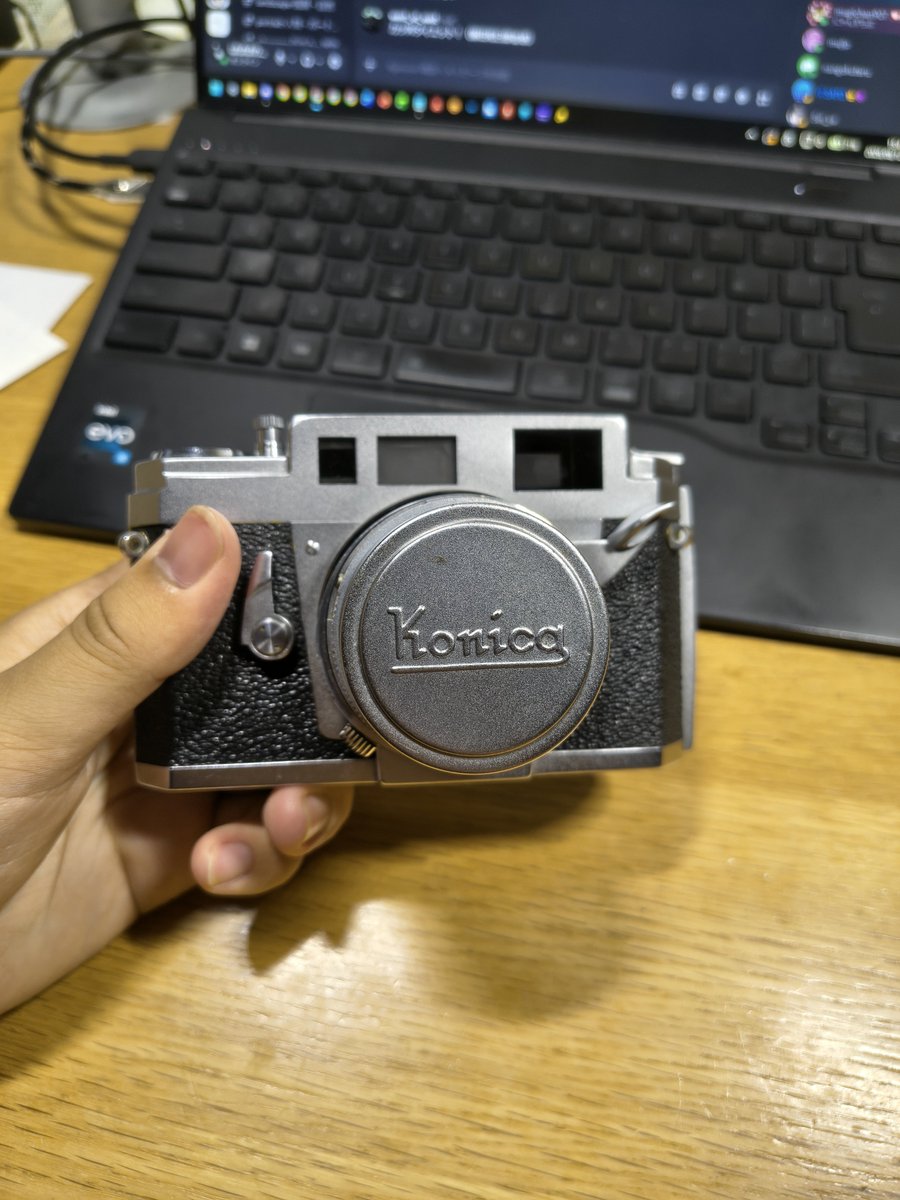 Konica IIIA 50mm F1.8用のレンズキャップを入手！ ちょっと汚れてる