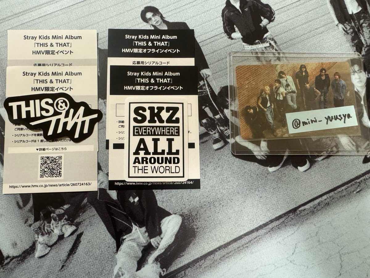 mini_yuusya's tweet photo. Stray Kids スキズ  this＆that オフイベ 🥣 シリアル

求）1800/枚
譲）hmvオフイベ🥣2枚、終演後オフイベ🥣2枚

まとめててお値下げ可能
銀行振込のみ
検索よりお気軽にお声かけください https://t.co/2ADSyCOip8